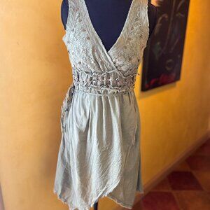 Vintage Vanity Lace & Cotton Babydoll Dress – Size M